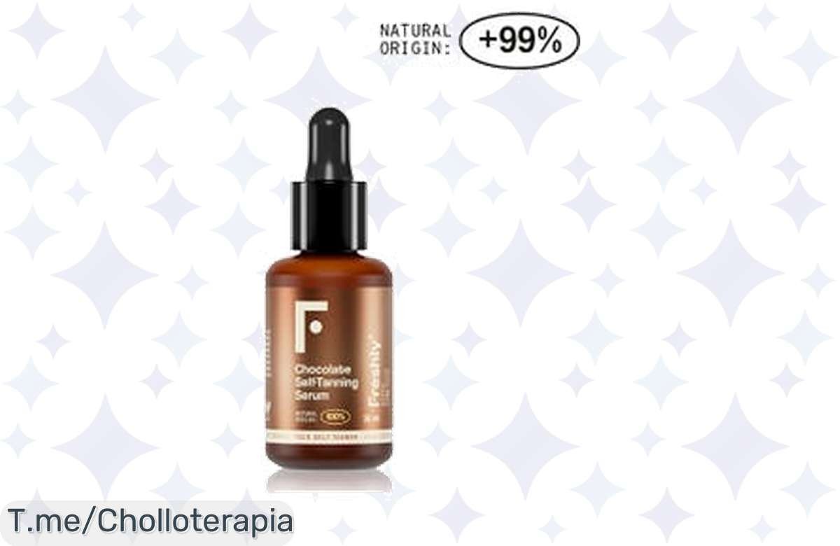 Luce un bronceado radiante y natural con el serum autobronceador de chocolate, super chollo que te hará sentir maravillosa. ¡Compra ahora antes de que se agote!