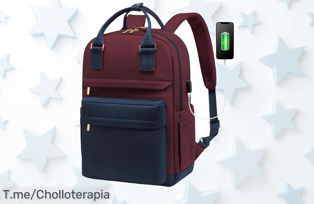 Mochila de viaje perfecta con diseño compacto, impermeable y puerto USB a un precio loco que no encontrarás en ningún lado, ¡aprovecha este ofertón antes de que se acabe!