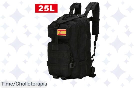 Mochila militar impermeable 25-50L: resistencia y estilo en un solo lugar, ¡antiinsectos a precio de locura! No te quedes sin la tuya, que se van volando