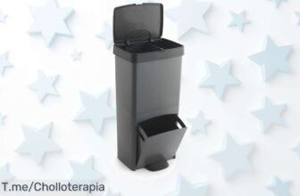 Organiza tu vida con el cubo de basura SP BERNER 70L, super chollo de 2 compartimentos para clasificar residuos ¡Aprovecha este ofertón y compra ya antes que se acabe!