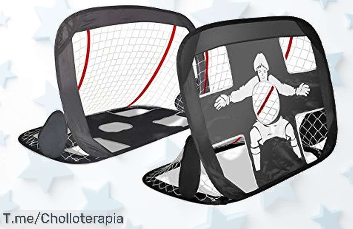 Porterías de Fútbol 2 en 1 para Niños: Montaje Rápido y Juega Donde Quieras, ¡Aprovecha Este Ofertón Único Antes de Que Se Agote! ¡Compra Ya Y Disfruta Del Juego!