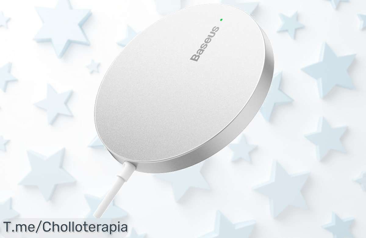 Potente cargador inalámbrico magnético de 15W: ¡Carga rápida sin enredos a un precio loco! Aprovecha este super chollo antes de que se agote, compra ahora y disfruta.