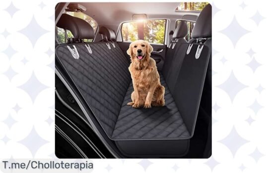 Protege tu coche con estilo y cuida a tu perro: GXT Protector de Asiento Trasero fácil de instalar, oferta limitada a precio loco ¡Hazte con él antes que se agote!