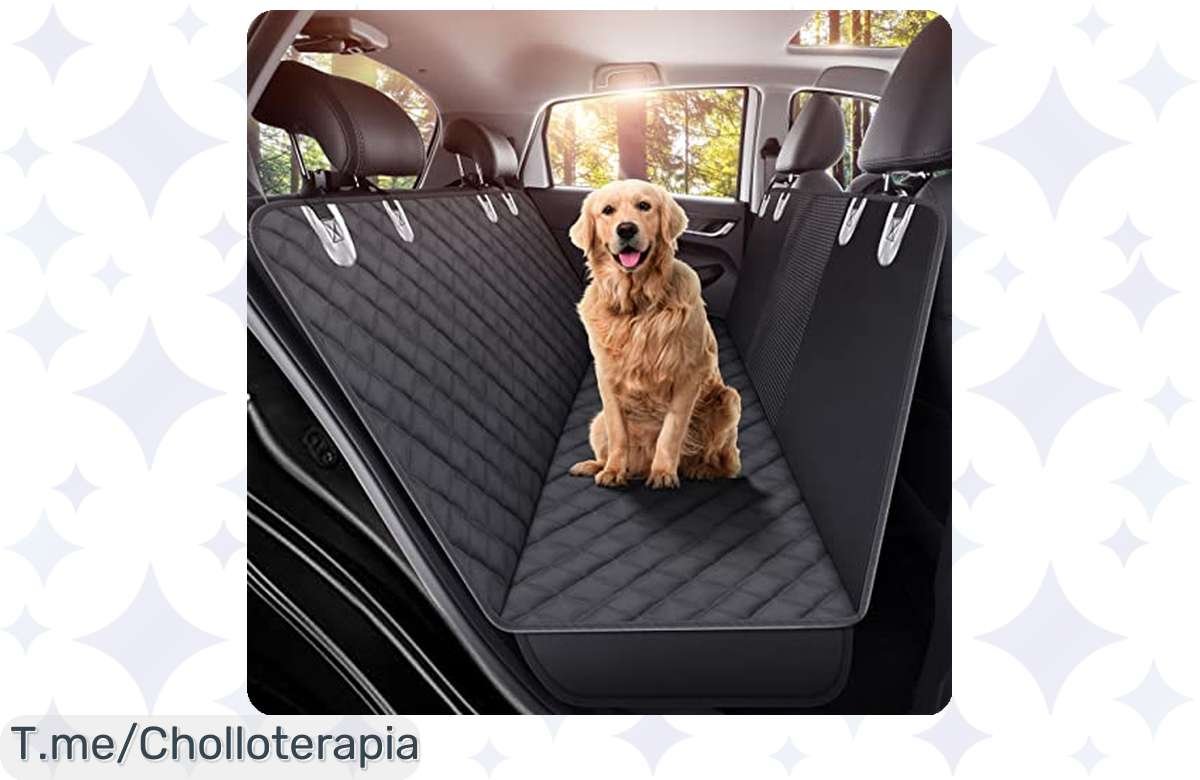 Protege tu coche con estilo y cuida a tu perro: GXT Protector de Asiento Trasero fácil de instalar, oferta limitada a precio loco. ¡Hazte con él antes que se agote!