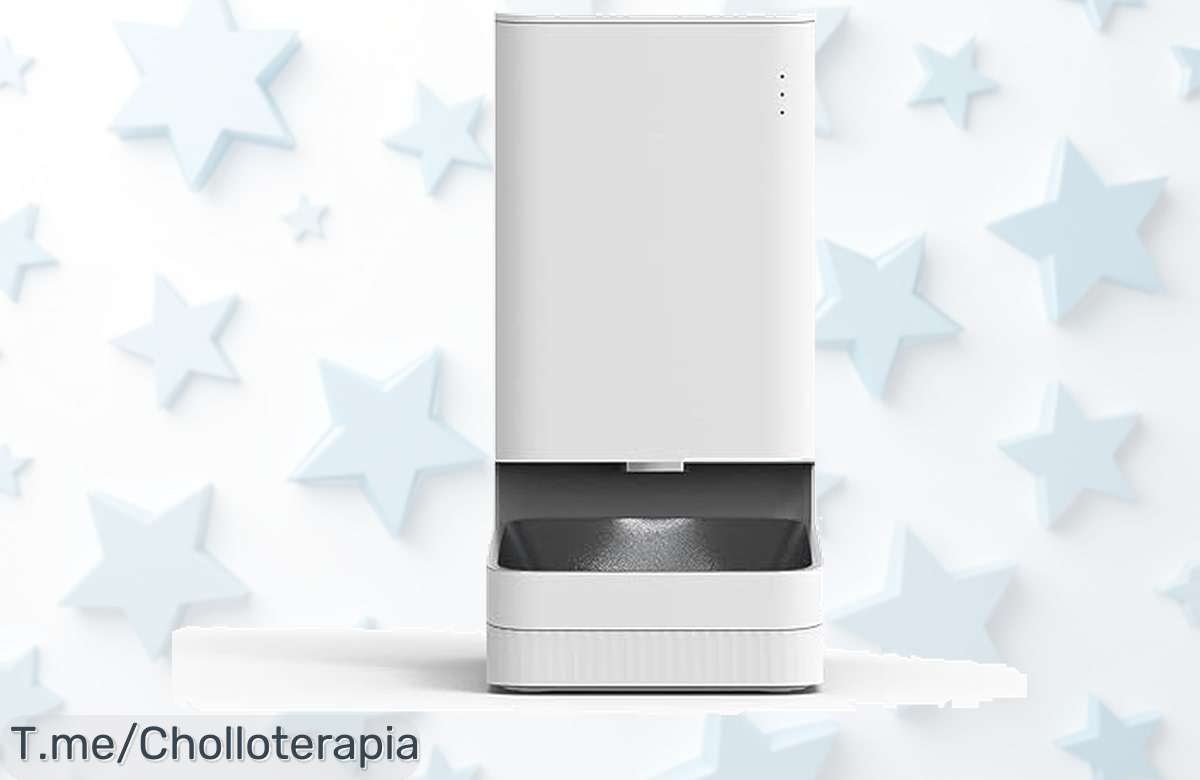 Quiero que tu mascota sea feliz: comedero automático que alimenta hasta 20 días y se controla desde el móvil, ¡aprovecha este super chollo antes de que desaparezca!