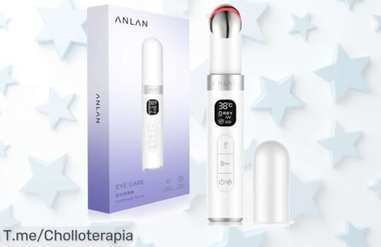 Revitaliza tu mirada con el ANLAN Masajeador de Ojos Eléctrico, elimina arrugas y ojeras a un precio loco ¡Transforma tu rutina de belleza, oferta limitada!