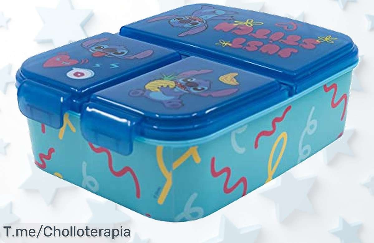Sandwichera Stitch: Diversión a la hora de merendar con diseños únicos y resistencia garantizada. ¡No te pierdas este ofertón exclusivo, compra ya antes que se agote!