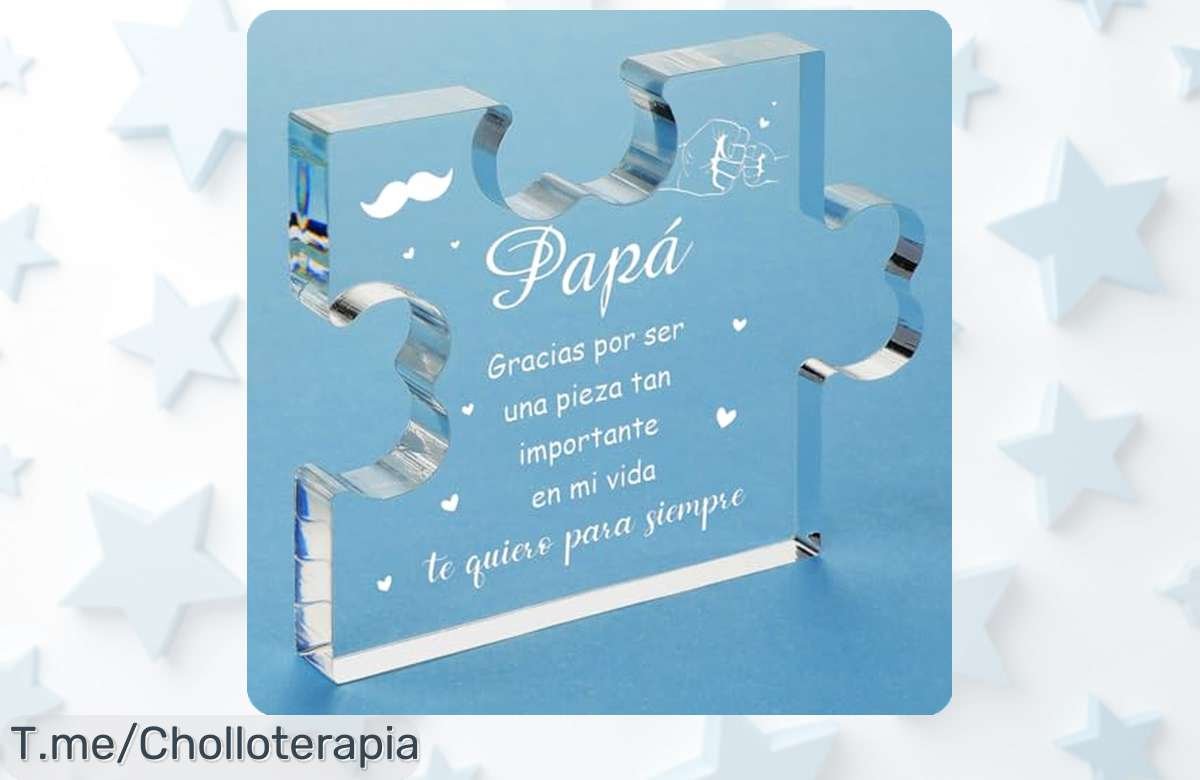 Sorprende a papá con un adorno de acrílico en forma de rompecabezas, ¡ofertón que llenará su casa de amor y alegría! No te quedes sin el tuyo, limitada disponibilidad.