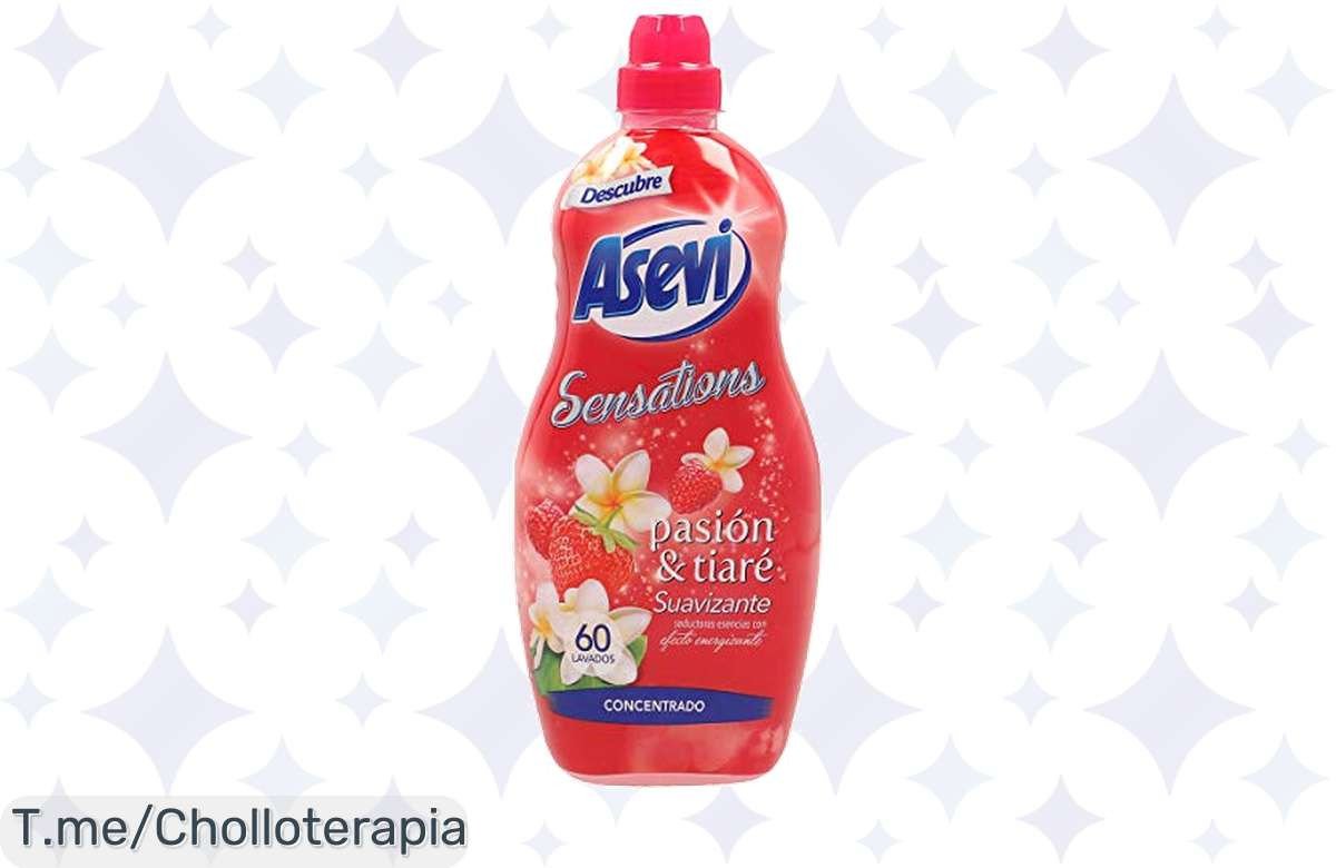Suavizante Asevi: Deja Tu Ropa Suave como la Seda y con Aroma Irresistible, ¡60 Lavados de Sensaciones a Precio Loco! Aprovecha Este Ofertón Único Antes de que Se Agote.