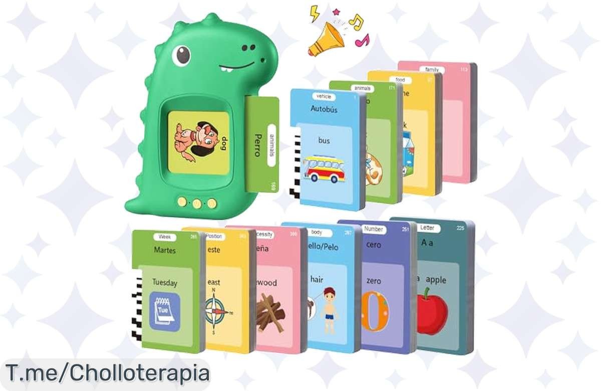 Super chollo en juguetes educativos: 255 tarjetas flash parlantes con un descuento brutal que transformarán el aprendizaje de tus peques. ¡Compra ya antes que se acaben!
