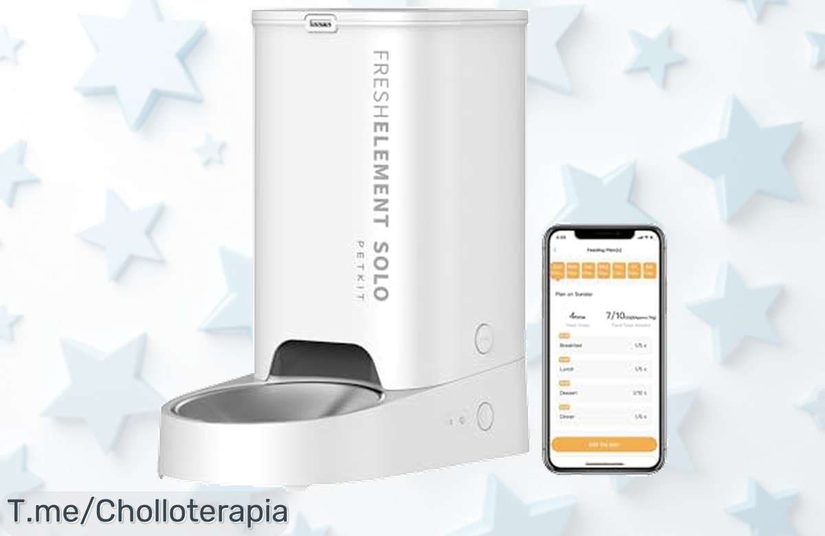 Transforma la hora de comer de tu mascota con el comedero automático PETKIT y controla 10 comidas al día desde tu móvil, ¡aprovecha este ofertón único antes que se acabe!