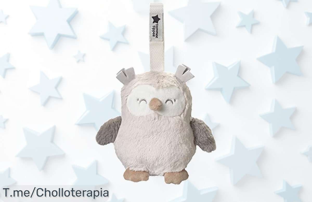 Transforma las noches de tu bebé con el Peluche Quitamiedos Ollie: tranquilidad garantizada, sonidos relajantes y un sensor mágico. ¡Super chollo por tiempo limitado!