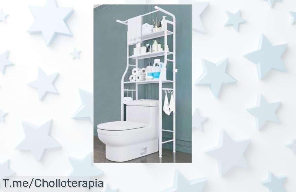 Transforma tu baño con esta estantería multiuso a precio loco, organiza cada rincón como nunca y disfruta de un hogar ordenado. ¡No dejes pasar este super chollo!