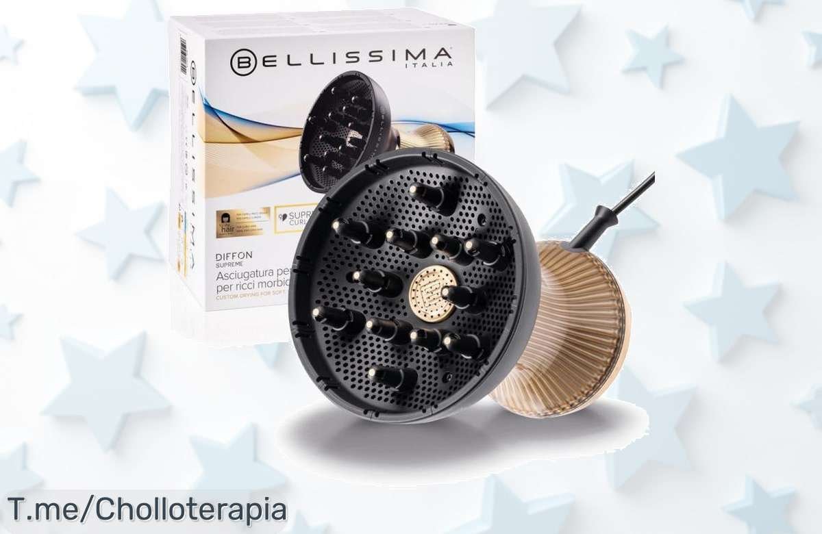 Transforma tu cabello en minutos con el Difusor XL Bellissima: rizos perfectos y cuidado de lujo gracias a su cerámica y aceite de argán, ¡aprovecha este ofertón limitado ya!
