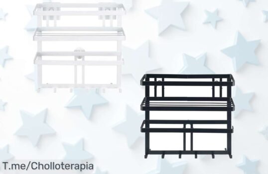 Transforma tu cocina con el estante organizador Wenko, un chollo único para tener todo en orden y a mano ¡Aprovecha este ofertón antes de que se agoten!