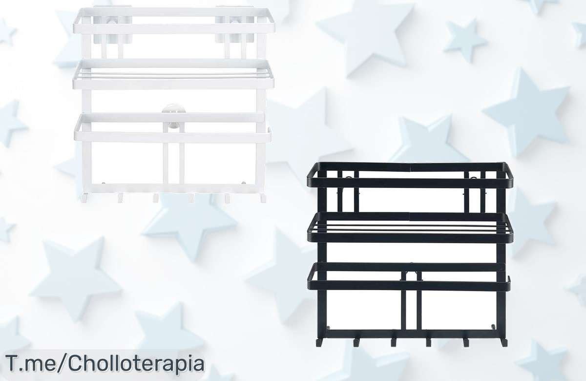 Transforma tu cocina con el estante organizador Wenko, un chollo único para tener todo en orden y a mano. ¡Aprovecha este ofertón antes de que se agoten!