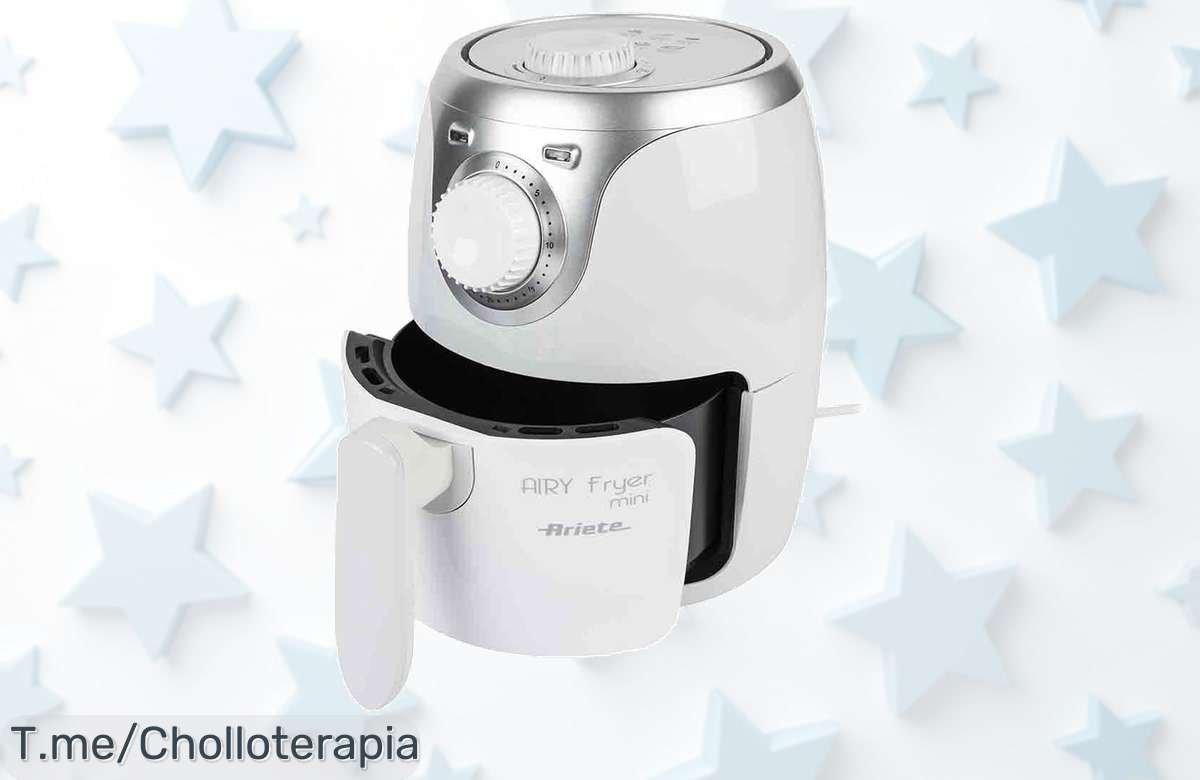 Transforma tu cocina con la Ariete Mini freidora de aire a un precio loco, deliciosa comida crujiente sin aceite y aprovecha este ofertón antes que se agote.