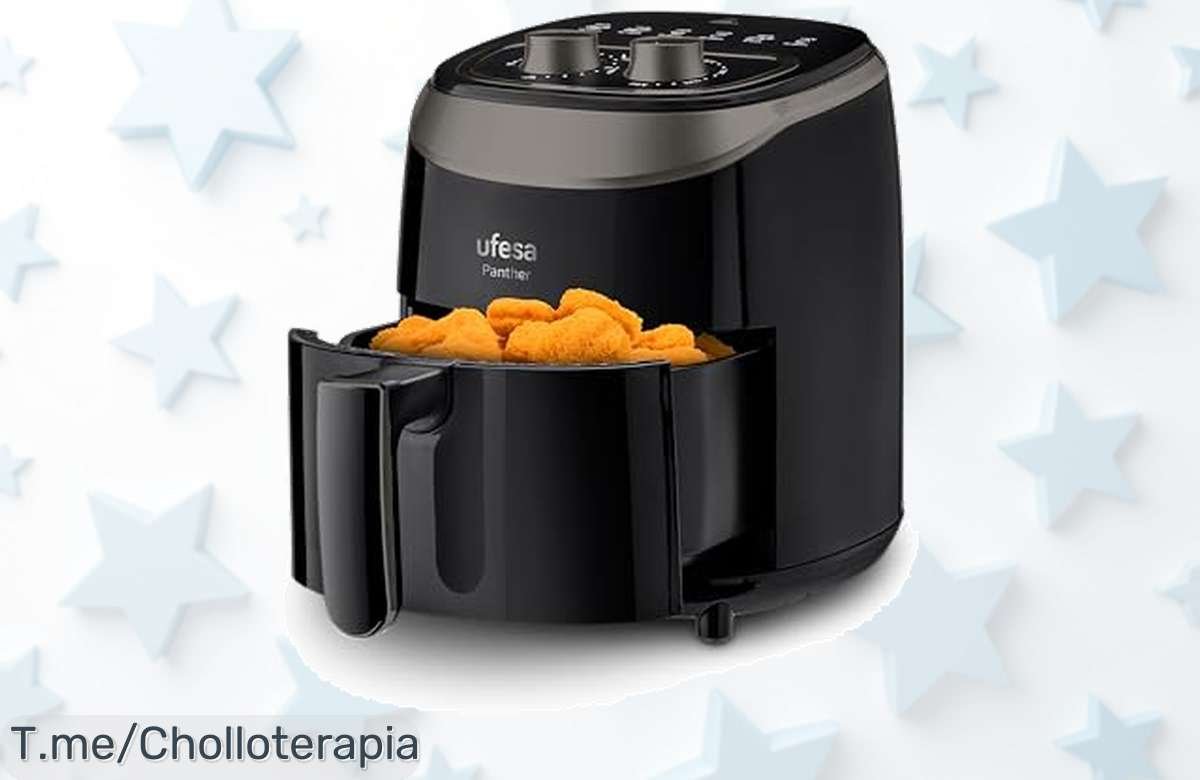 Transforma tu cocina con la Freidora de Aire Ufesa Panther: ¡cocina sin aceites y ahorra tiempo! Aprovecha este super chollo, oferta limitada que no podrás dejar pasar.