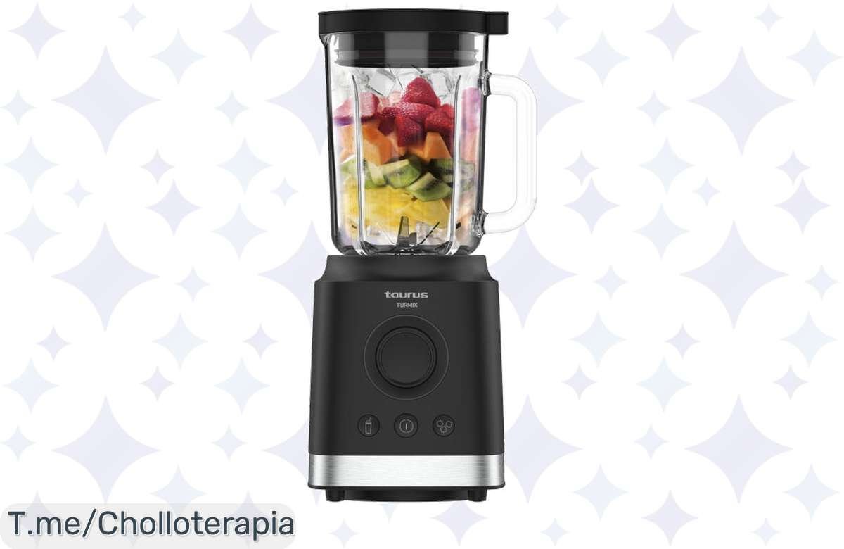 Transforma tu cocina con la batidora Turmix 2000W, cuchillas de acero inoxidable para smoothies perfectos en segundos. ¡Aprovecha este super chollo y compra ya!
