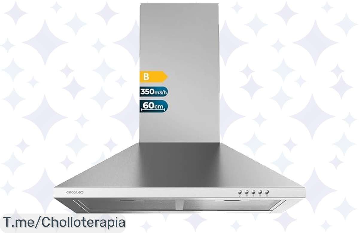 Transforma tu cocina con la campana extractora Cecotec Bolero Flux: ¡Potente succión para eliminar humo y olores! Aprovecha esta oferta única antes de que se acabe.