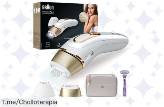 Transforma tu depilación con Braun Silkexpert Pro 5: resultados visibles en solo 3 semanas y sesiones rápidas de cuerpo completo ¡No dejes pasar este super chollo, compra ya!
