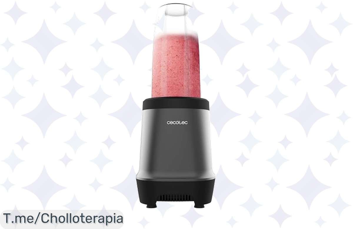 Transforma tu día con la Batidora de Vaso Cecotec: potencia brutal y 2 vasos antifugas incluidos. Aprovecha este ofertón único, ¡compra ya antes de que se agote!