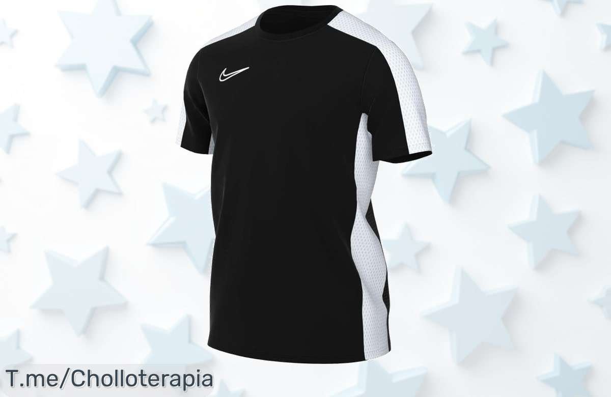 Transforma tu entrenamiento con la camiseta Nike Academy 23, tecnología Dri-FIT para más comodidad y rendimiento. ¡No te pierdas este ofertón limitado y actúa ya!