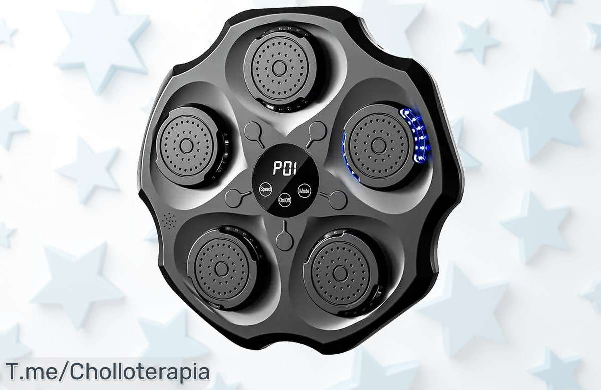 Transforma tu entrenamiento con la máquina de boxeo musical y mejora tu agilidad al mejor precio loco ¡Aprovecha este super chollo antes que se acabe!