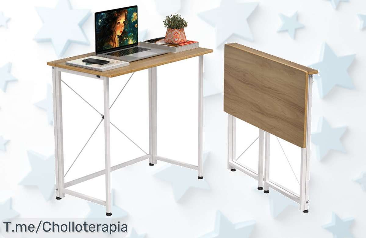 Transforma tu espacio con el Rynview: escritorio plegable que maximiza tu comodidad y productividad. ¡Aprovecha este ofertón antes de que se agote, no lo dejes escapar!