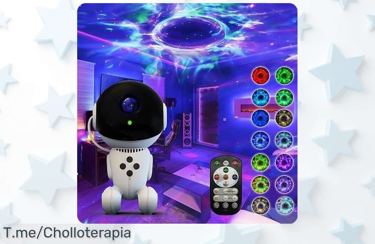 Transforma tu habitación en un universo de ensueño con el proyector de estrellas a un precio loco; sorprende a todos, ¡aprovecha esta oferta espectacular antes que se agote!