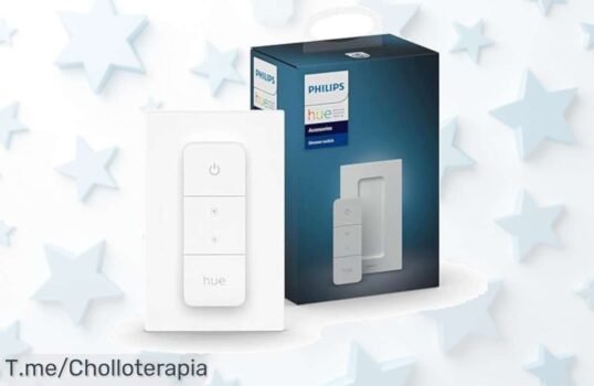 Transforma tu hogar con el Philips Hue Dimmer Switch a un precio loco: controla luces y crea ambientes de ensueño ¡Hazte con este ofertón antes que se agote!