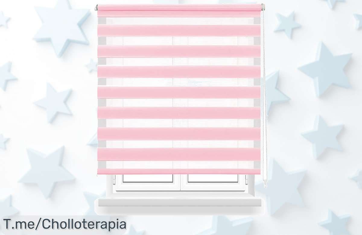 Transforma tu hogar con el estor enrollable Noche y Día, un super chollo en colores increíbles que hará brillar tus ventanas. ¡No te quedes sin él, compra ya!