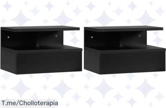 Transforma tu hogar con estas mesitas de noche flotantes a un precio loco, funcionalidad espectacular y estilo moderno ¡No te quedes sin la tuya en esta oferta única!