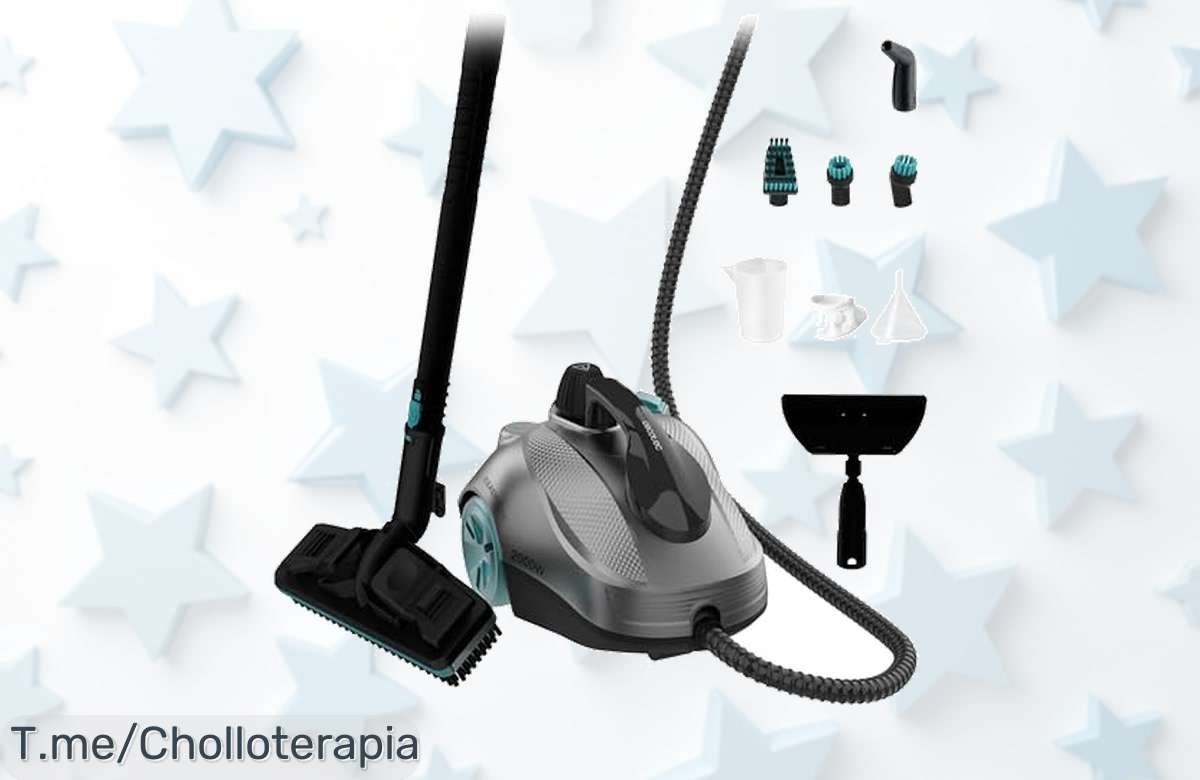 Transforma tu hogar con la Vaporeta Cecotec Hydrosteam 2000 Easyhome Max: limpieza profunda y rápida, elimina el 99,9% de bacterias. ¡Aprovecha este ofertón único antes que se agote!