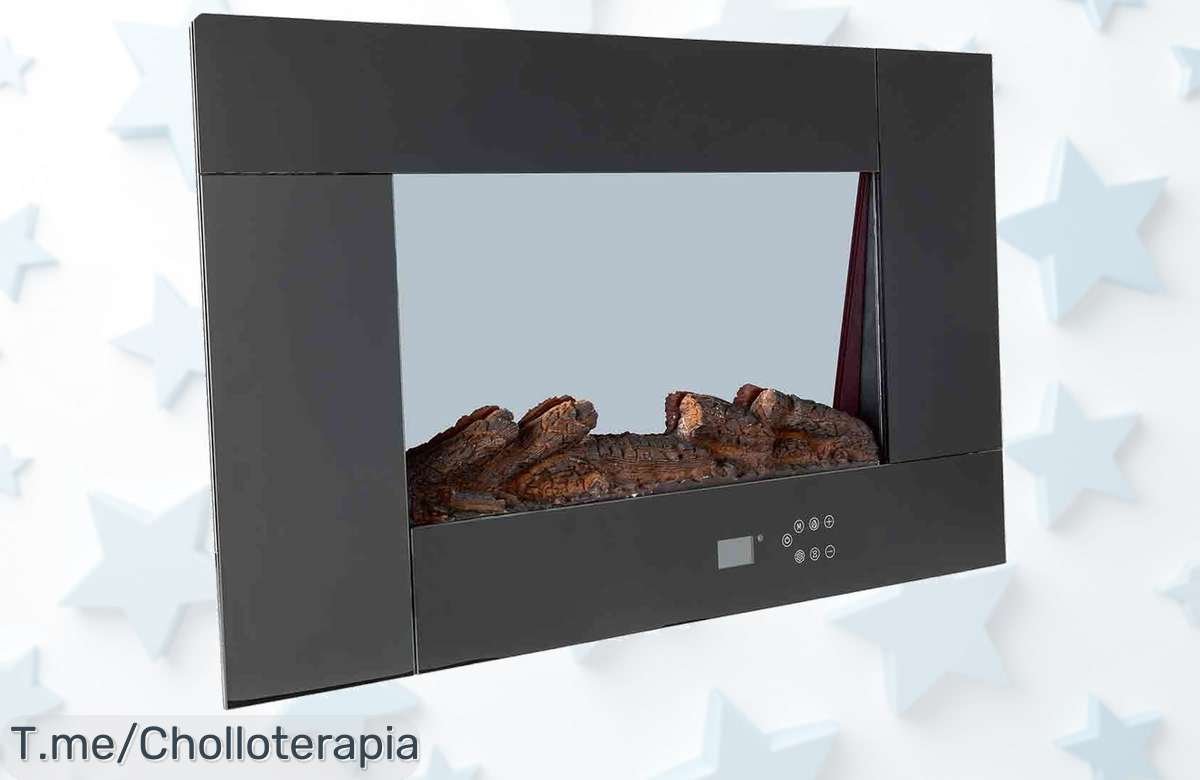 Transforma tu hogar con la chimenea eléctrica horizontal de 1800 W y su efecto llama nunca visto, ¡super chollo por tiempo limitado! Compra ahora antes de que se agoten.