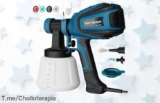Transforma tu hogar con la pistola de pintura eléctrica HVLP a un precio loco, 700W y 4 boquillas; ¡aprovecha este ofertón antes de que se agote!