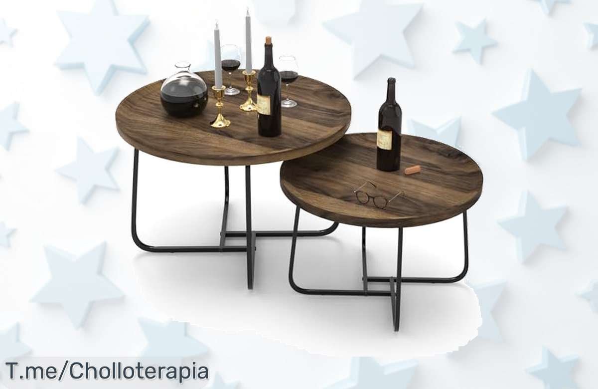 Transforma tu hogar con las mesitas JIJIAN: ¡ofertón exclusivo y descuento brutal que solo dura hoy! No dejes pasar este super chollo, actúa ya y mejora tu espacio.