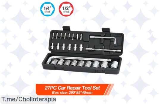 Transforma tu hogar en un taller profesional con nuestro kit de reparación ValueMax, ¡ofertón único y precio loco! Haz que cada arreglo sea fácil, compra ya antes de que se agote