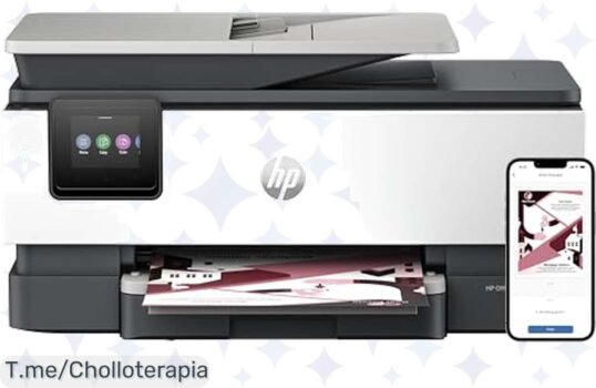 Transforma tu hogar en una oficina con la HP OfficeJet Pro 8122e, ¡imprime desde tu móvil y recibe tinta a domicilio! No dejes pasar este super chollo limitado