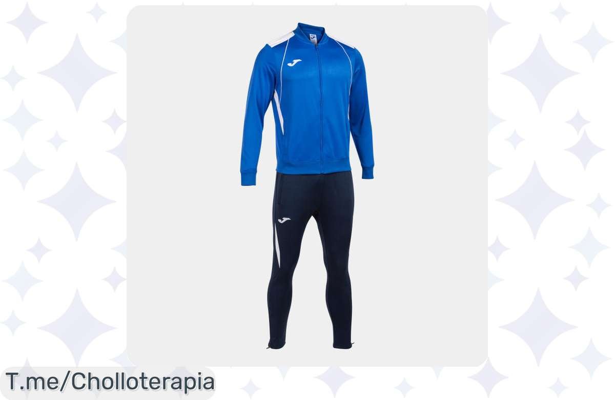 Transforma tu look con el chándal Joma Championship VII: estilo y comodidad a un precio loco. ¡No dejes pasar este ofertón, compra ahora antes que se agote!