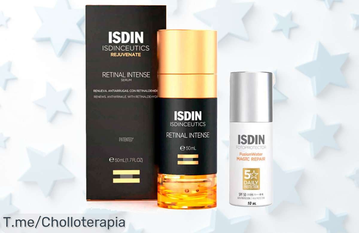 Transforma tu piel con Isdinceutics Retinal Intense Sérum y recibe de regalo FusionWater Magic Repair; ¡aprovecha este ofertón único antes que se agote!