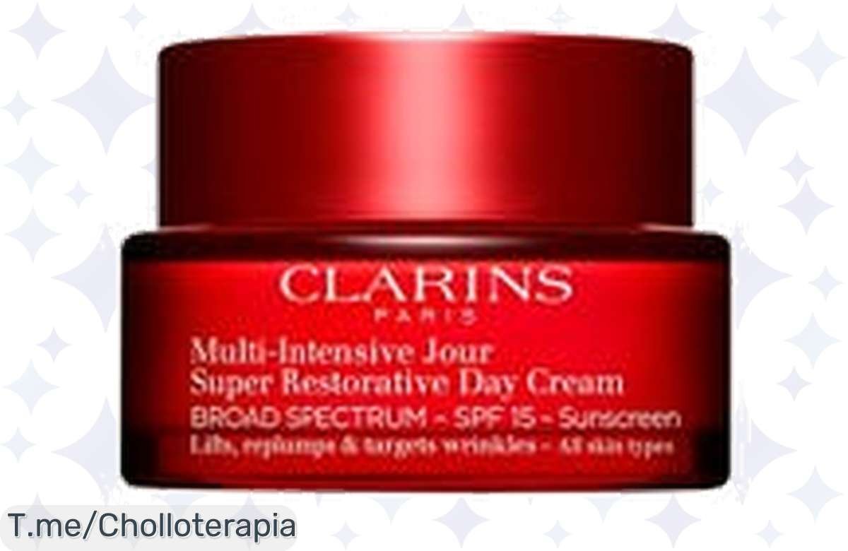Transforma tu piel con la Crema MultiIntensiva Día SPF15 de CLARINS a un precio loco, mejora visible y protección solar en un ofertón limitado. ¡Compra ya antes que se agote!
