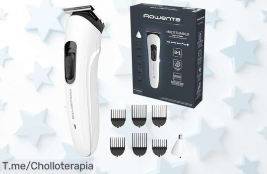 Transforma tu rutina de cuidado personal con el Rowenta Trim & Style 8 en 1, cuchillas que duran hasta 15 años ¡No dejes pasar este super chollo y luce impecable ya!