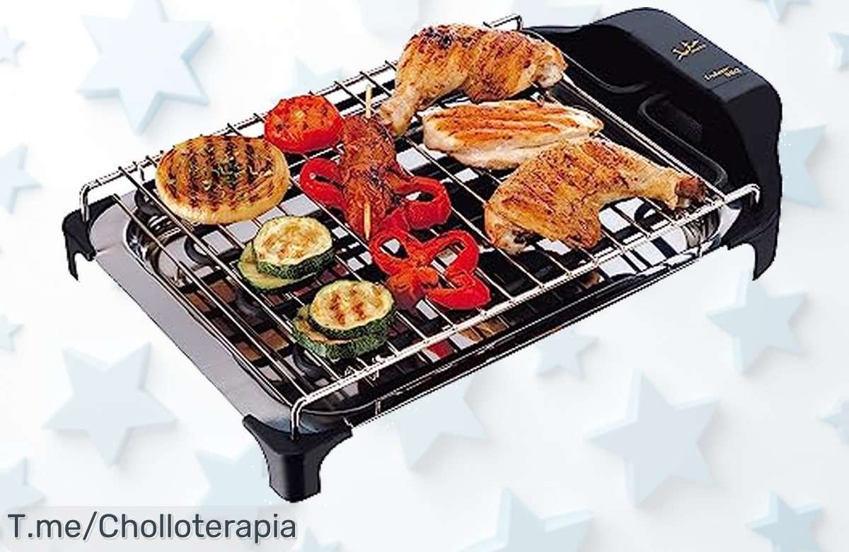 Transforma tus asados con la Jata BQ101 Electro Barbacoa: cocina sin humos, fácil limpieza y disfruta de un super chollo. ¡Compra ahora antes de que se agote!