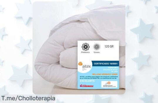 Transforma tus noches con el Relleno Nórdico Microfibra NATURALS, suave como una pluma y antialérgico ¡No dejes pasar este ofertón antes que se agote! Compra ya y mejora tu descanso