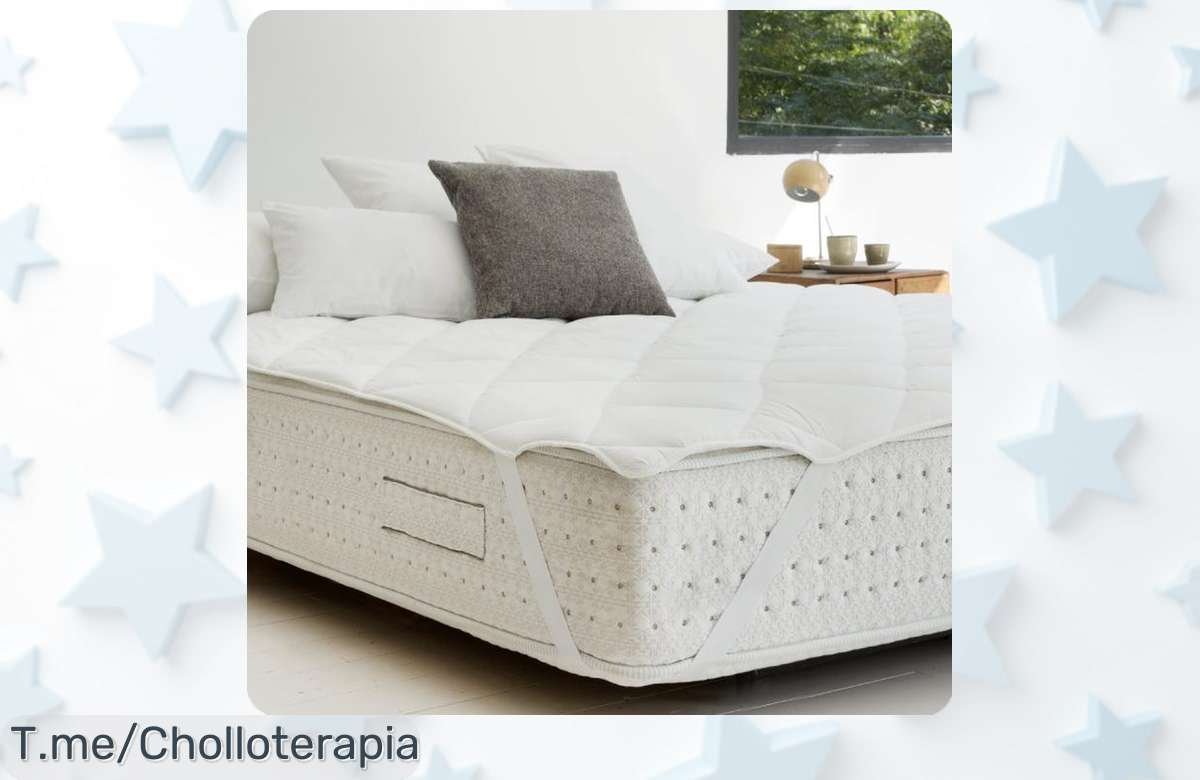 Transforma tus noches con el topper Naturals, un super chollo antibacteriano y transpirable que te dará un descanso de calidad. ¡Compra ya antes de que se agoten!