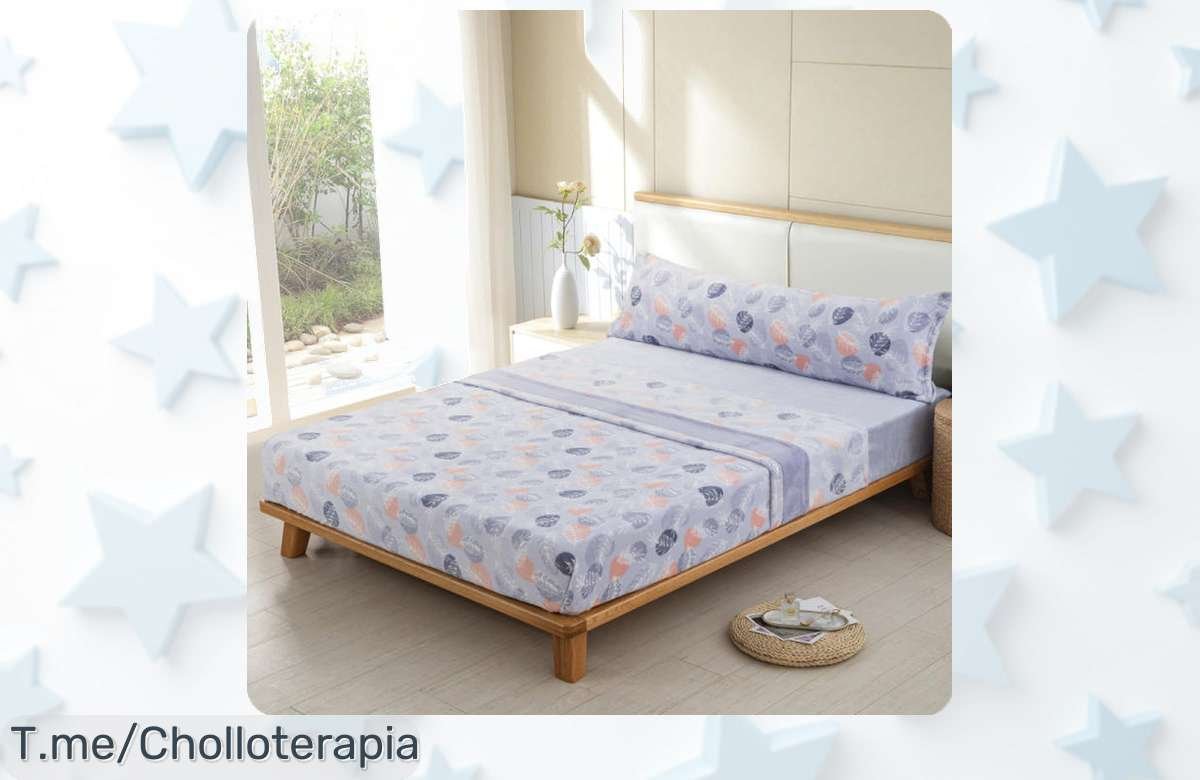Transforma tus noches con las sábanas Coralina, un super chollo que te ofrece comodidad y calidez. Aprovecha esta oferta única y compra ahora antes de que se agoten.
