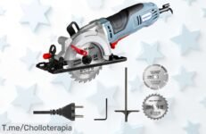 Transforma tus proyectos con la WORKPRO Minisierra eléctrica circular, ¡potente y multifuncional! Aprovecha este super chollo antes de que se acabe ¡Compra ahora!