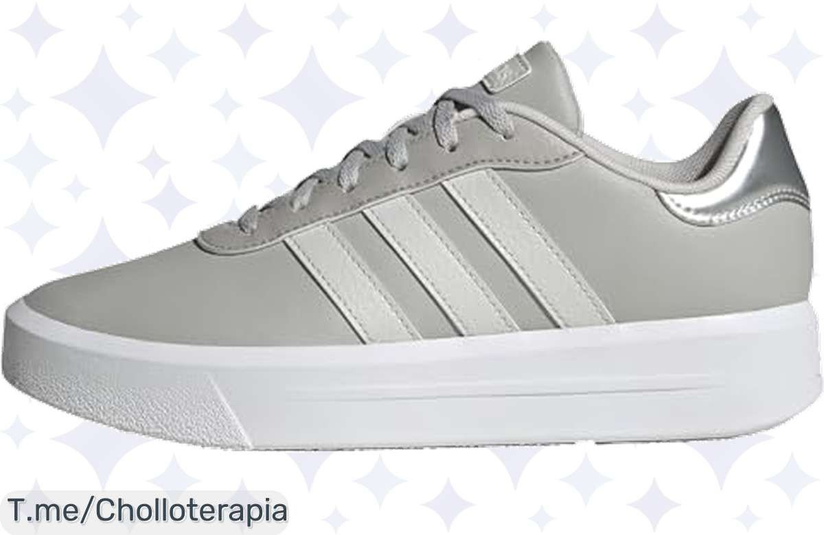 Zapatillas adidas Court Platform en Grey Two a precio loco, con confort y resistencia para cualquier clima. ¡Consigue tu super chollo antes de que se agoten!