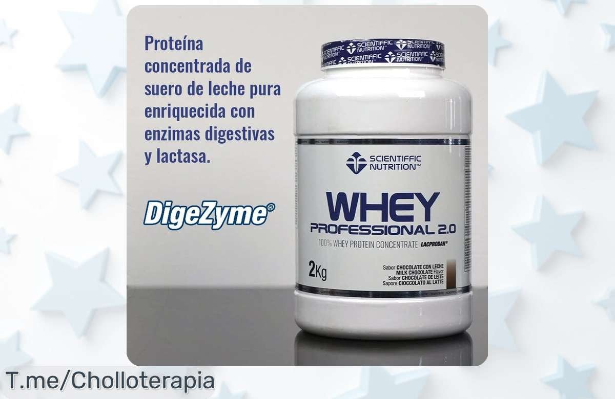 Acelera tu fuerza y transforma tus músculos con Whey Professional 2.0; ¡super chollo de piñamango que no puedes dejar pasar! Aprovecha esta oferta limitada ahora mismo.